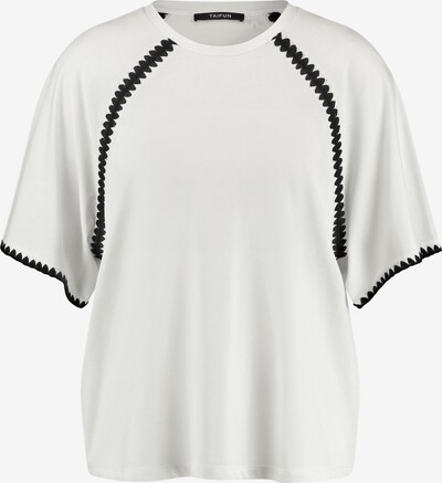 TAIFUN Shirt in Black / Off white, Item view