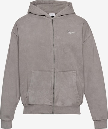 Veste de survêtement Karl Kani en gris : devant