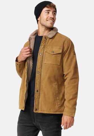 INDICODE JEANS Between-Season Jacket 'Tonni' in Brown