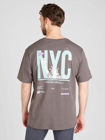 Denim Project T-Shirt 'City' in Grau: predná strana
