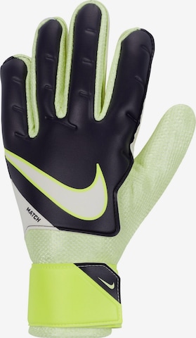 NIKE Athletic Gloves 'Match' in Green: front