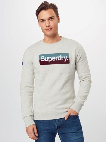 Bluză de molton de la Superdry pe gri: față