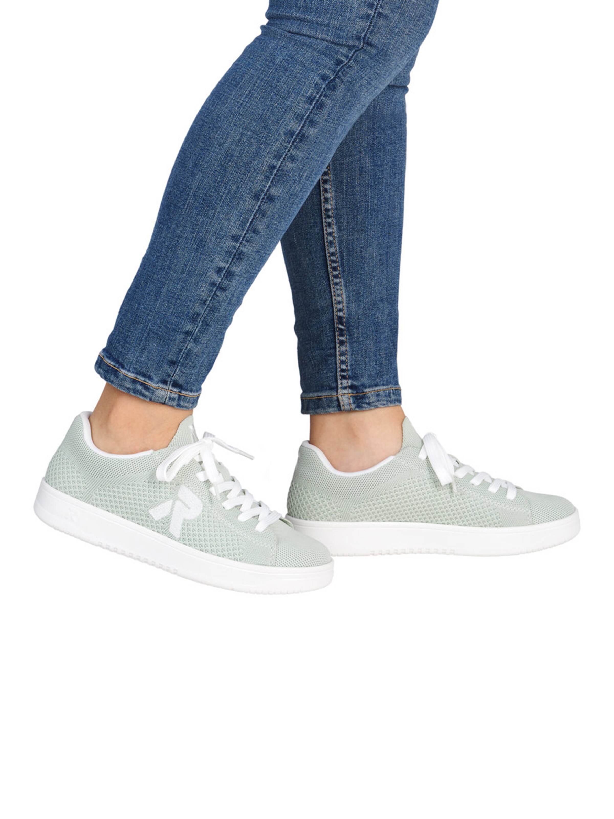 Rieker Sport Trampki niskie w kolorze zielony