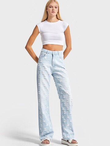 IT'S BASIC Regular Jeans 'Straight High Rise Jeans' in Blue