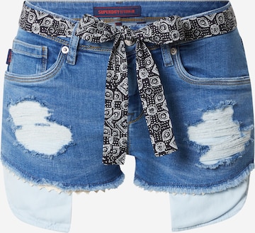 Superdry Jeans in Blauw: voorkant