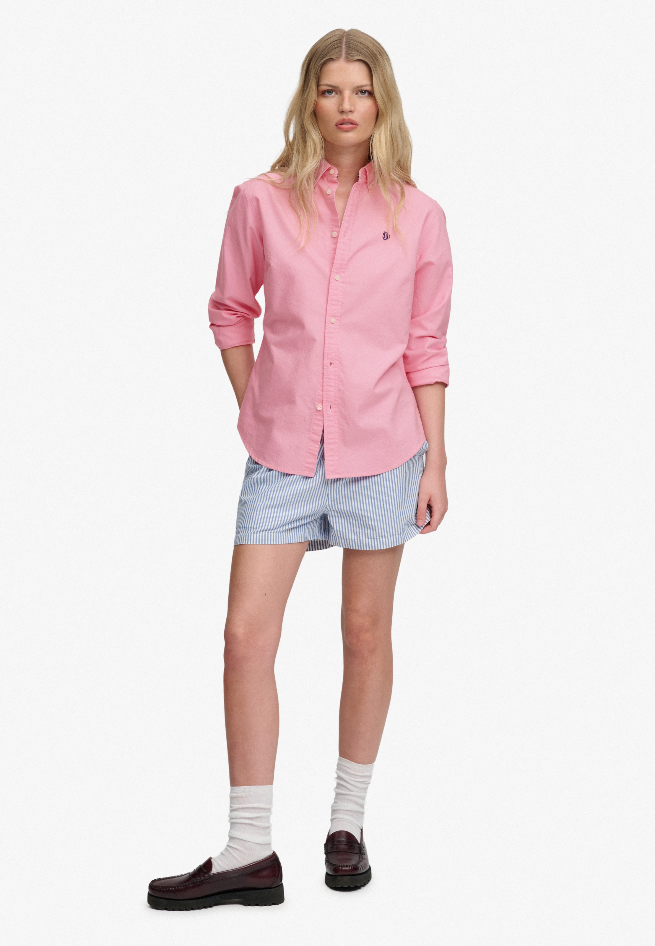 Superdry & Co Blouse 'Oxford' in Pink