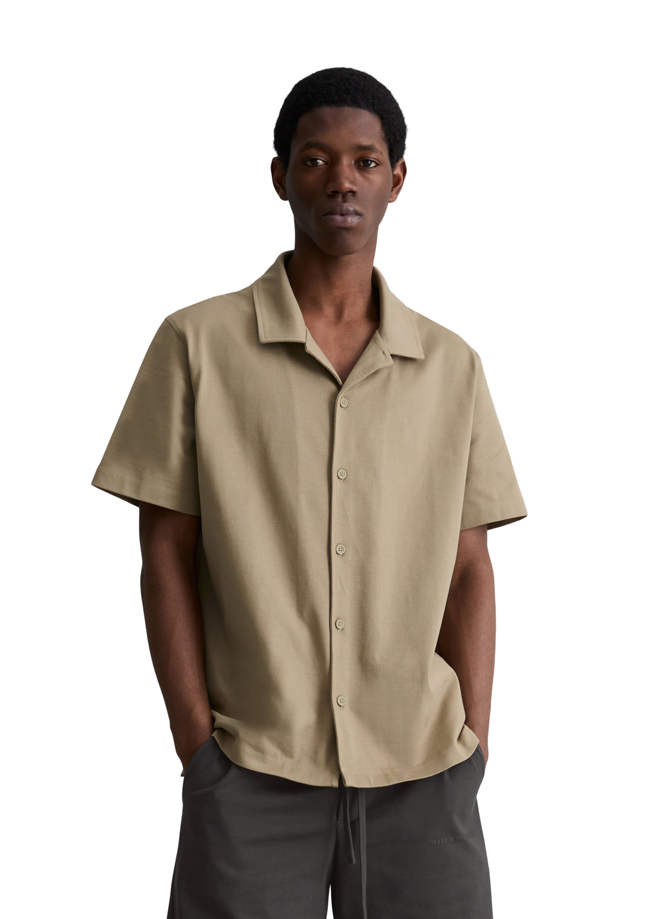 Marc O'Polo DENIM Regular Fit Hemd in Beige: Vorderseite