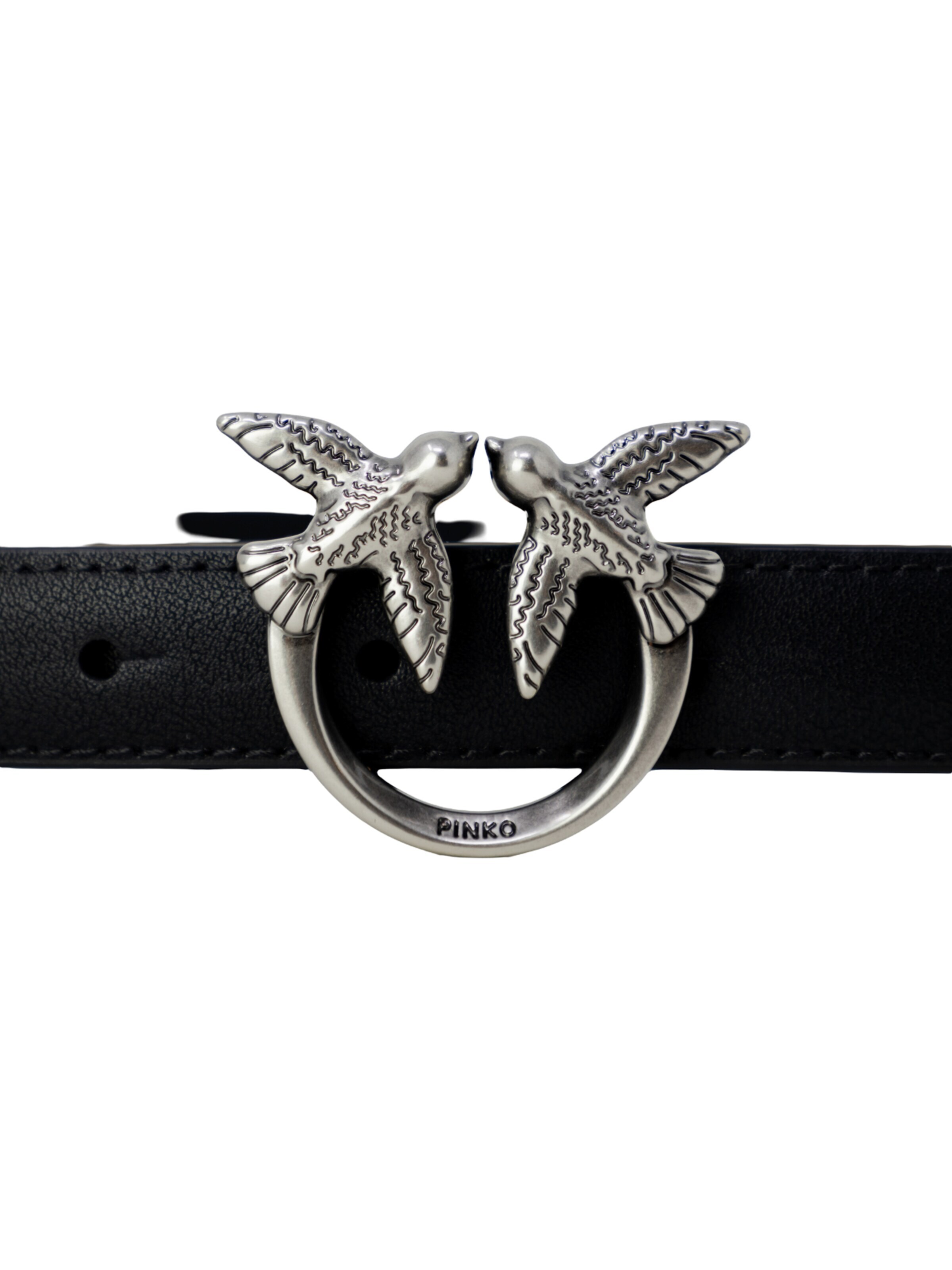 PINKO - Cinturón 'LOVE BERRY' en plata