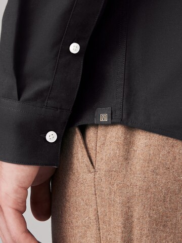 Next Slim fit Button Up Shirt in Black