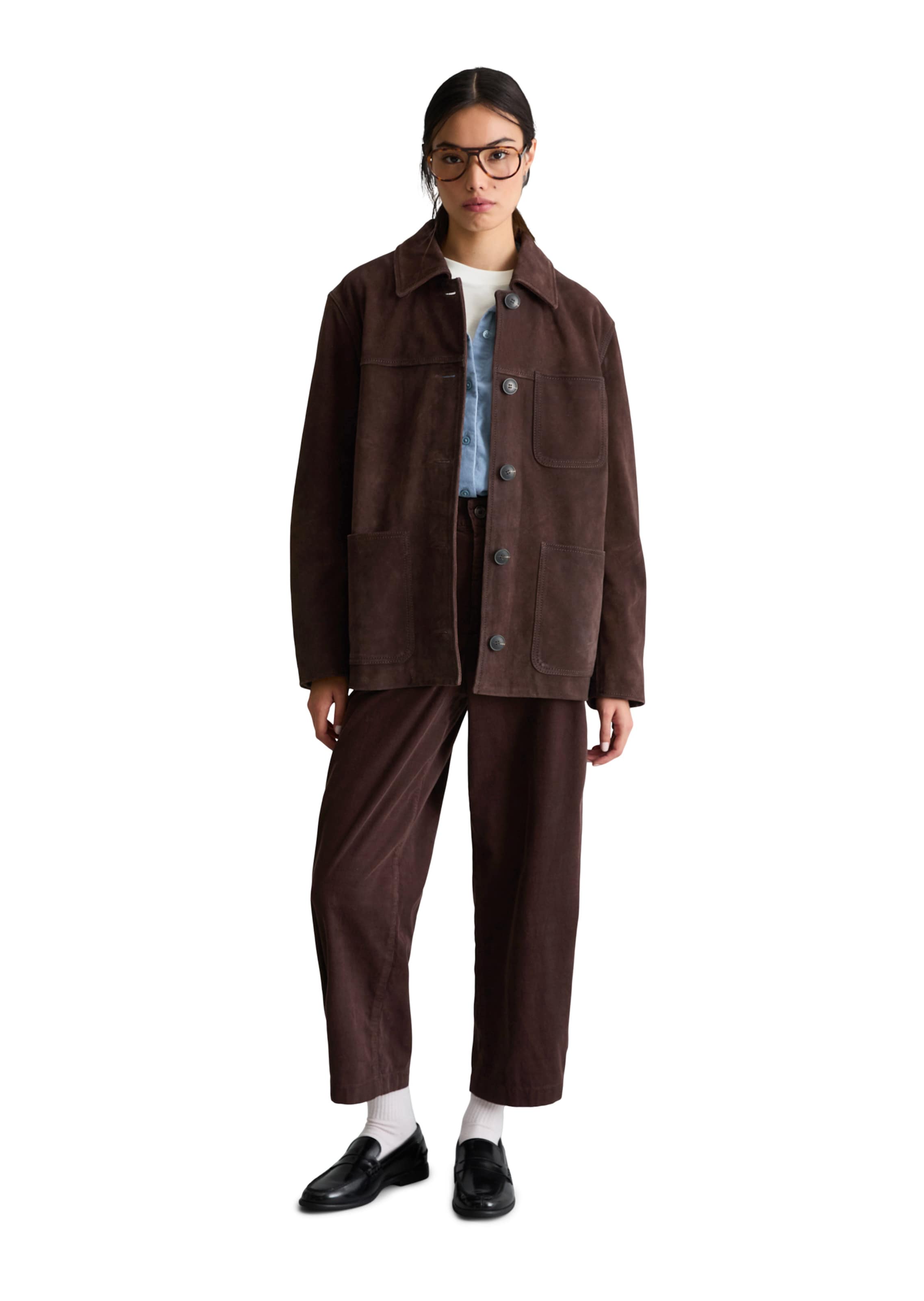 Marc O'Polo DENIM Tussenjas in Bruin: voorkant