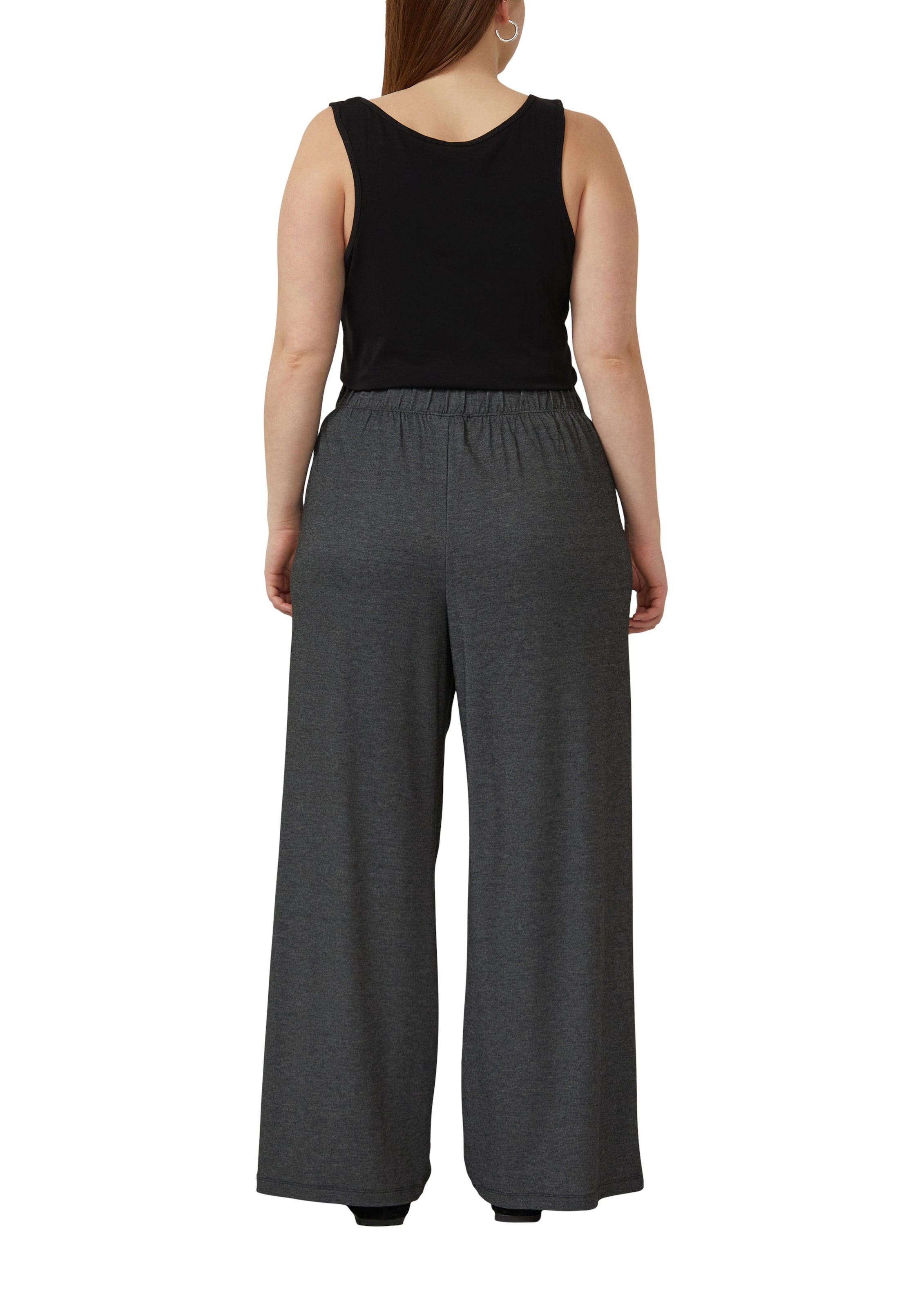 QS Wide Leg Hose in Grau