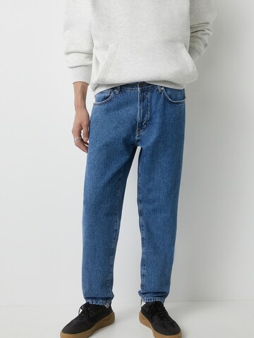 Pull&Bear Regular Jeans in Blauw: voorkant