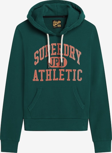 Superdry Sportisks džemperis, krāsa - tumši zaļš / oranžs, Preces skats