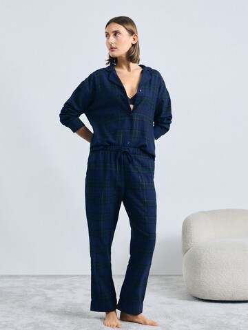 HunkemöllerPidžama hlače - plava boja