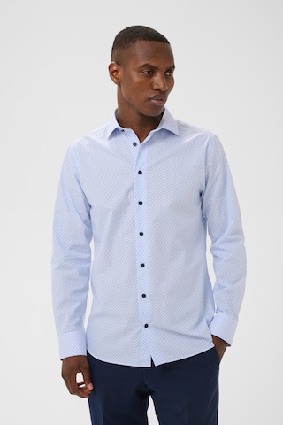 Matinique Regular fit Button Up Shirt 'Marc' in Blue: front