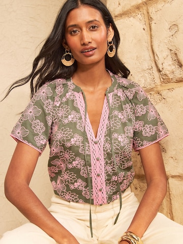 love & roses - Blusa en verde