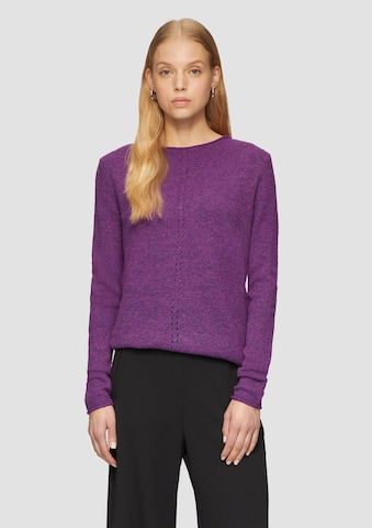 QS Pullover in Lila: Vorderseite
