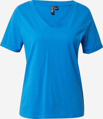 PIECES Koszulka 'RIA' w kolorze niebieski: przód