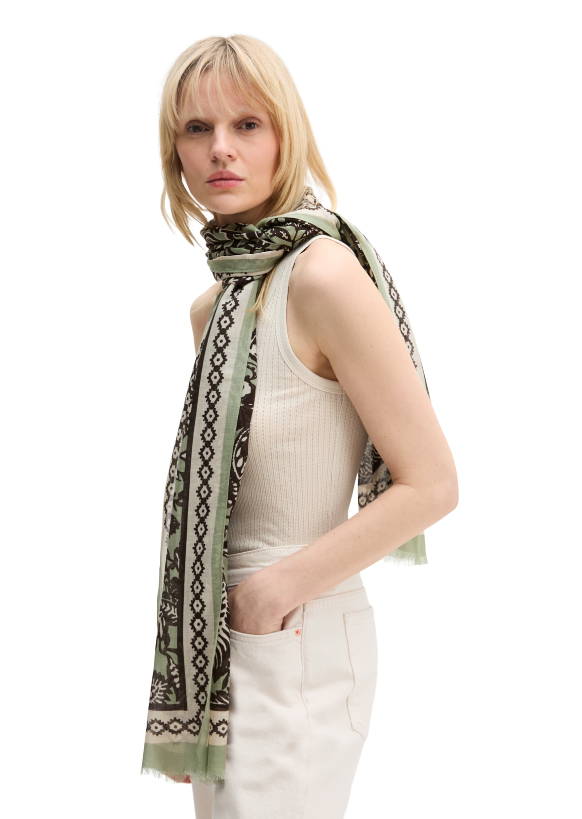 Foulard Marc O'Polo en gris : devant