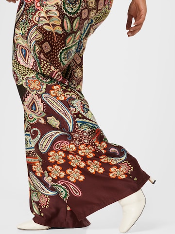 Wide Leg Pantalon Nasty Gal Plus en marron