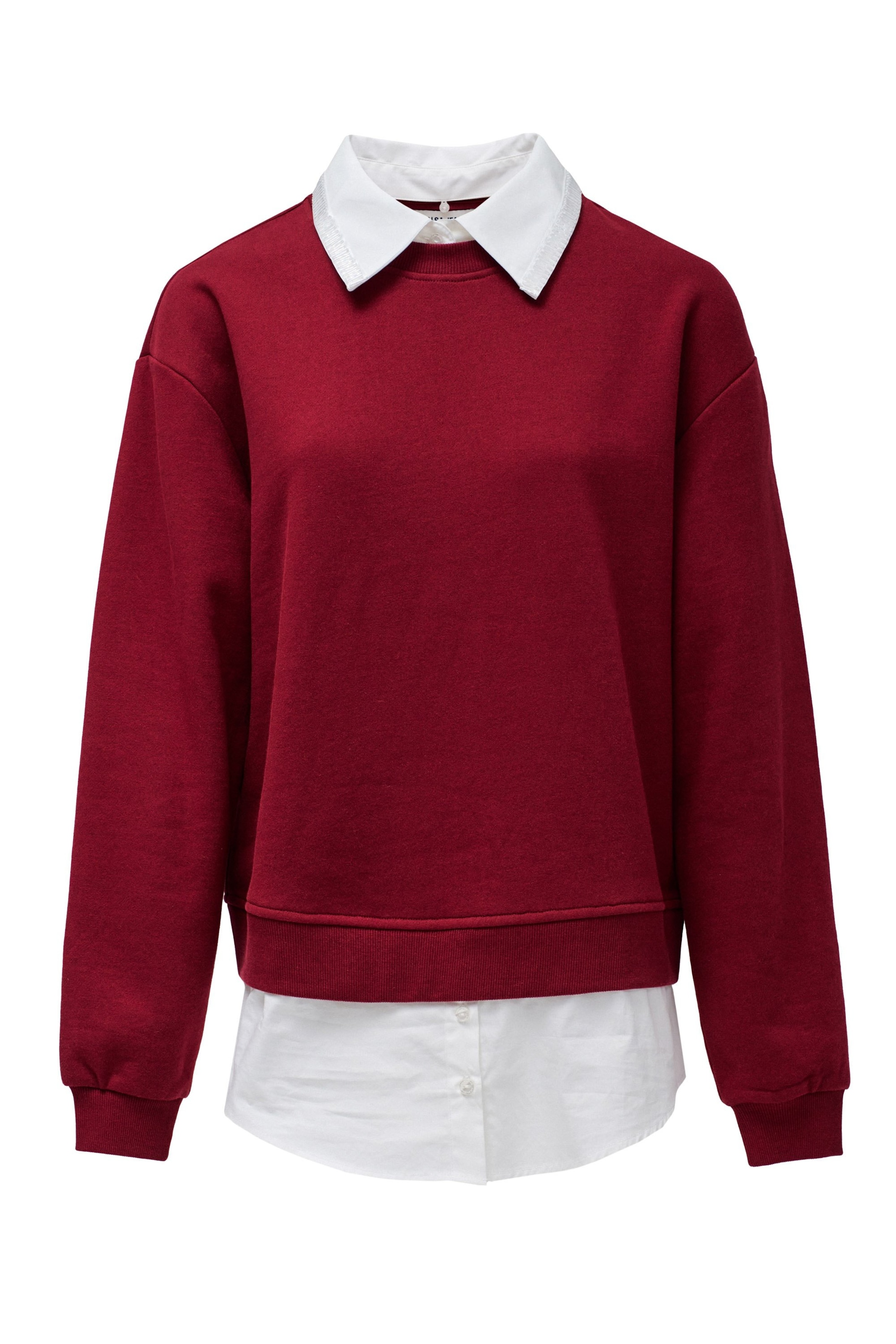 Salsa Jeans Trui in Rood: voorkant