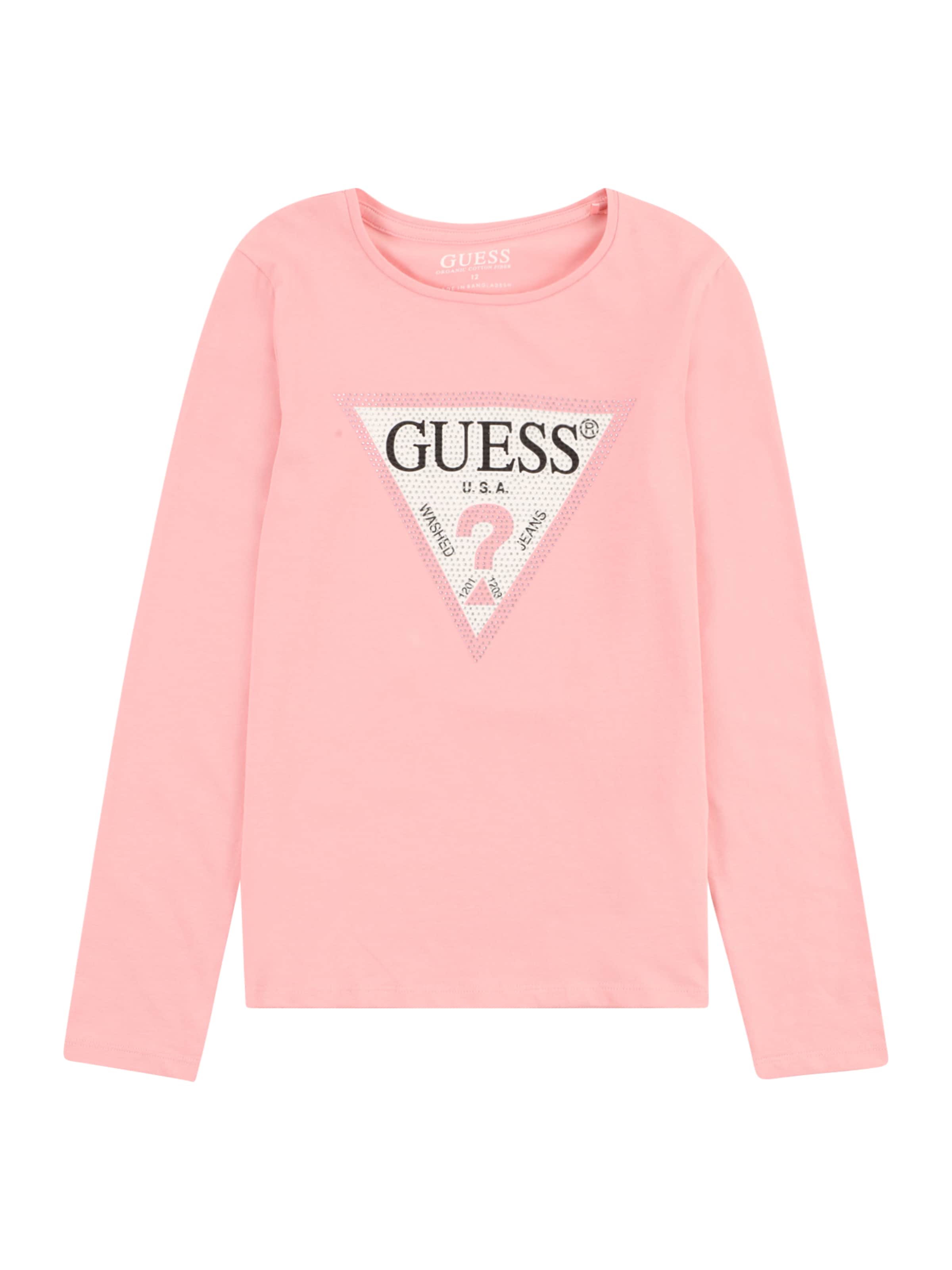 GUESS - Camiseta en rosa: frente