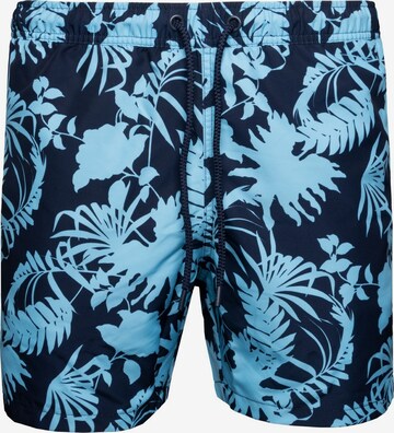 BJÖRN BORG Athletic Swim Trunks in Blue: front