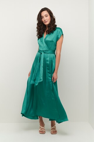 Cream Evening Dress 'Loretta' in Green