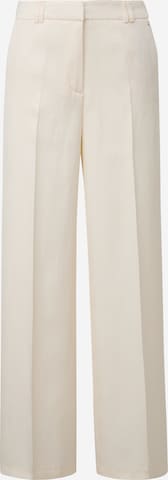 COMMA Wide leg Pantalon in Wit: voorkant