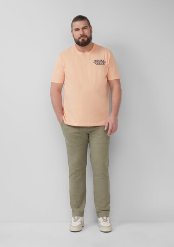 s.Oliver Men Big Sizes T-Shirt in Orange