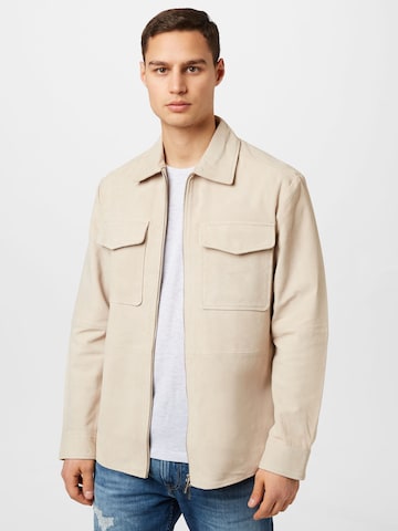 SELECTED HOMME Overgangsjakke 'FORAN' i beige: forside