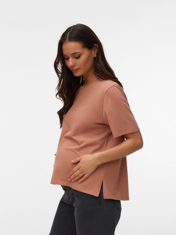MAMALICIOUS Shirt in Brown: front