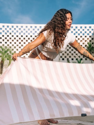 Serviette de plage 'Morning Sand' woodsandwaves en beige : devant