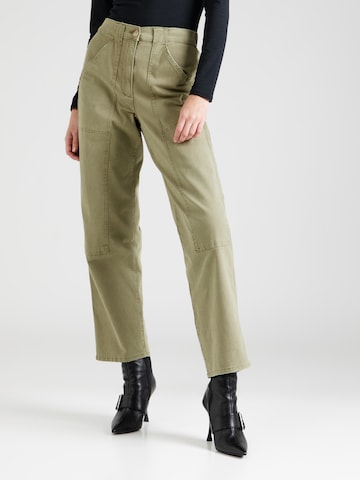 Marks & Spencer Loosefit Broek in Groen: voorkant