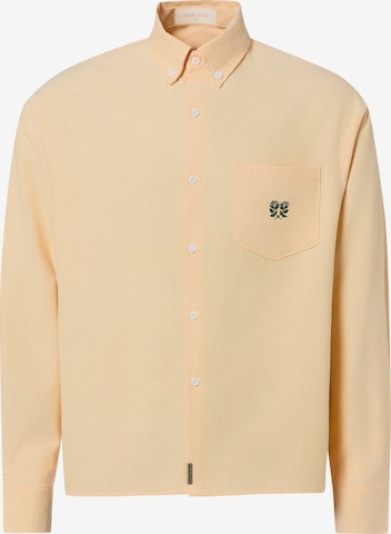 Camicia 'Everyday Pocket' di Another Cotton Lab in giallo: frontale