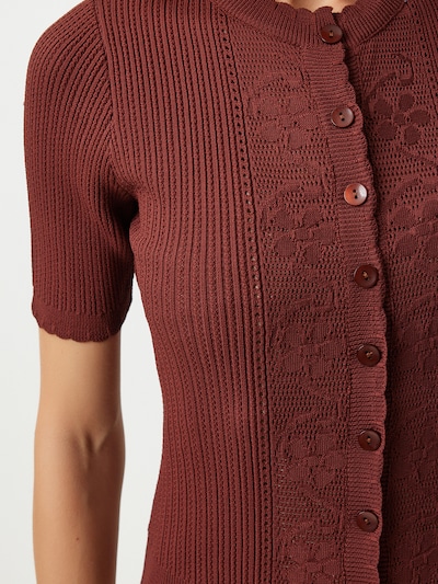 Happiness İstanbul Knit cardigan in Wine red, Item view