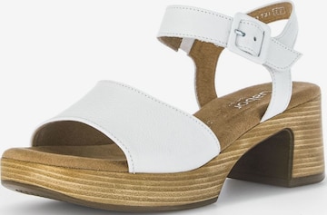 GABOR Sandals in White: front