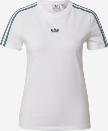 ADIDAS ORIGINALS Shirt 'adicolor 3D Trefoil' in Weiß: front