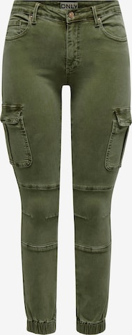 Coupe slim Jeans cargo 'Missouri' ONLY en vert : devant