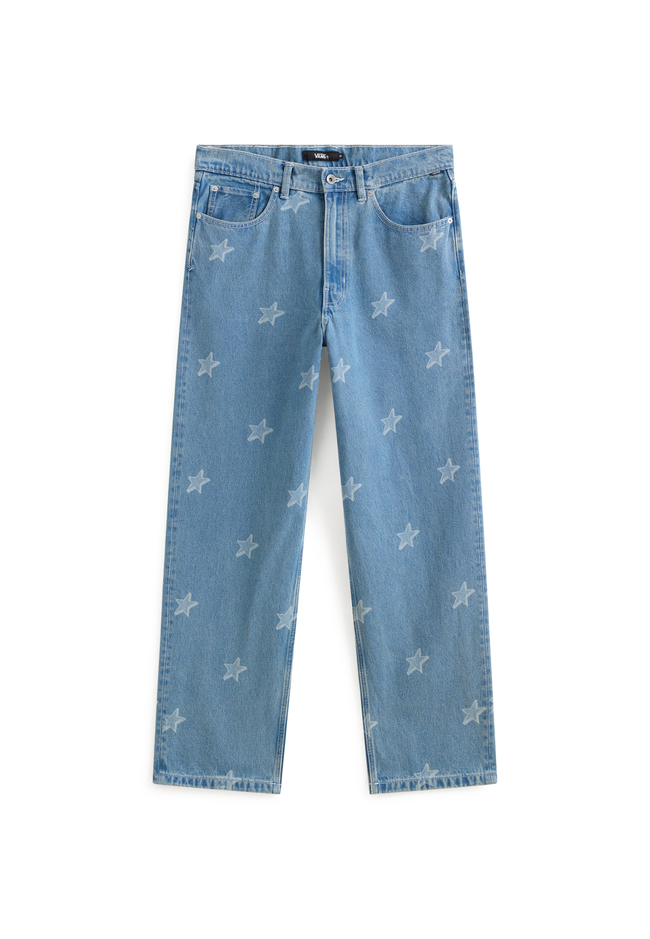 VANS Baggy Jeans in Blauw: voorkant