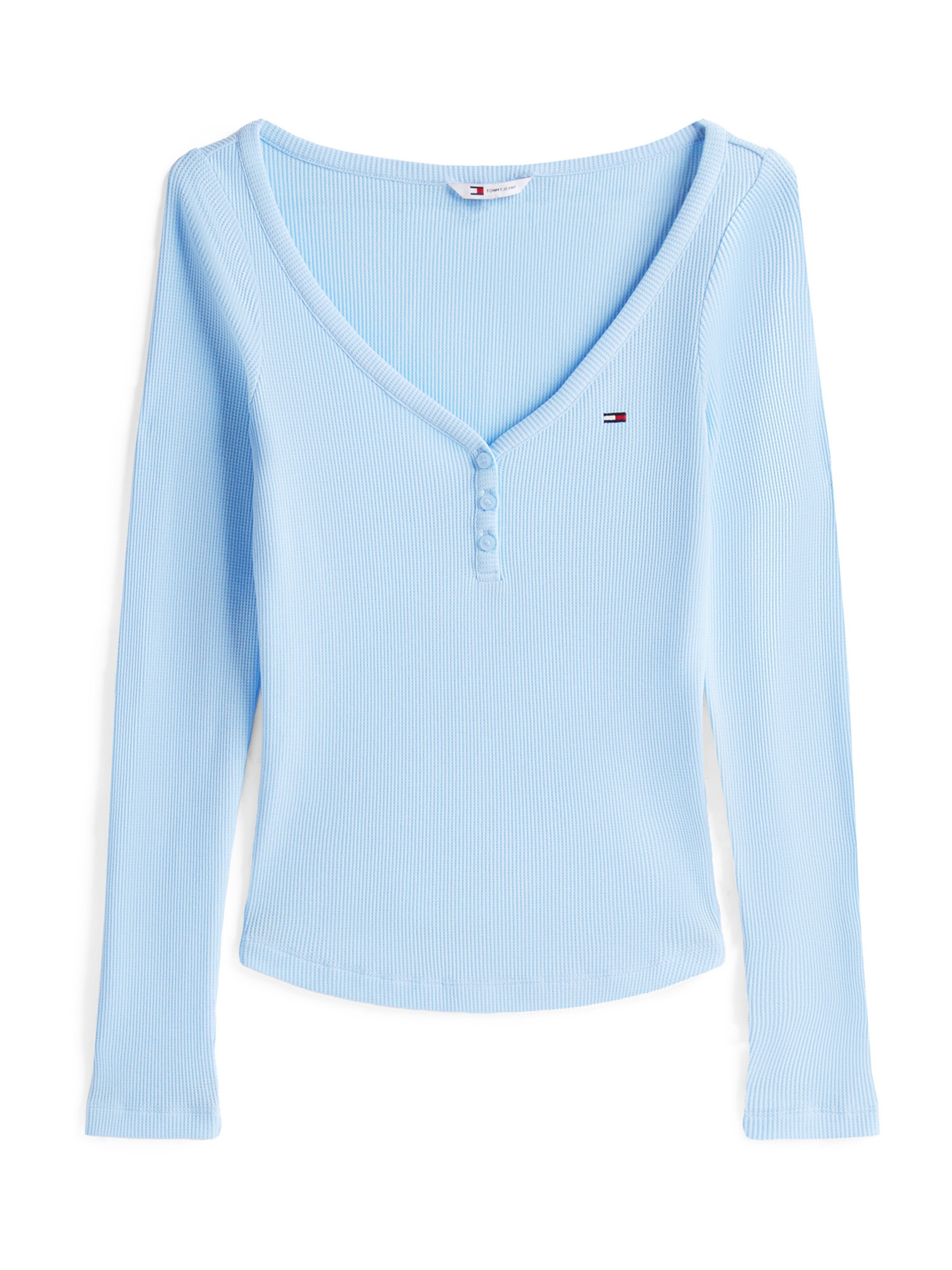 T-shirt Tommy Jeans en bleu : devant