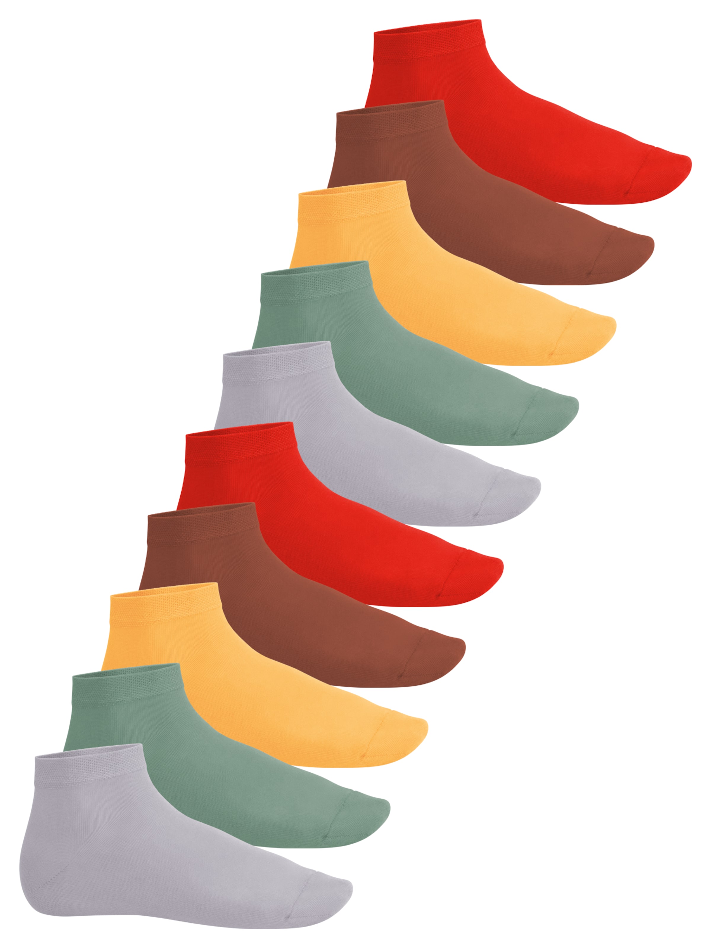 footstar Socken 'EVERYDAY!'‌‌‌ in Grün: Vorderseite