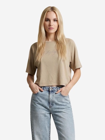 REPLAY - Camiseta 'OVER W3447D.000.23792G' en beige: frente