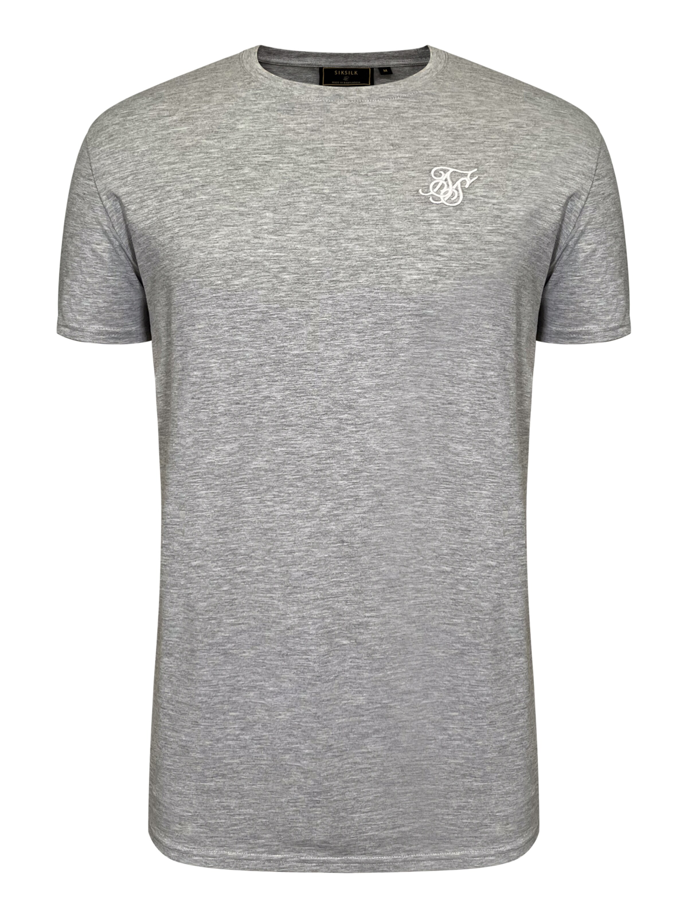 T-Shirt SikSilk en gris : devant