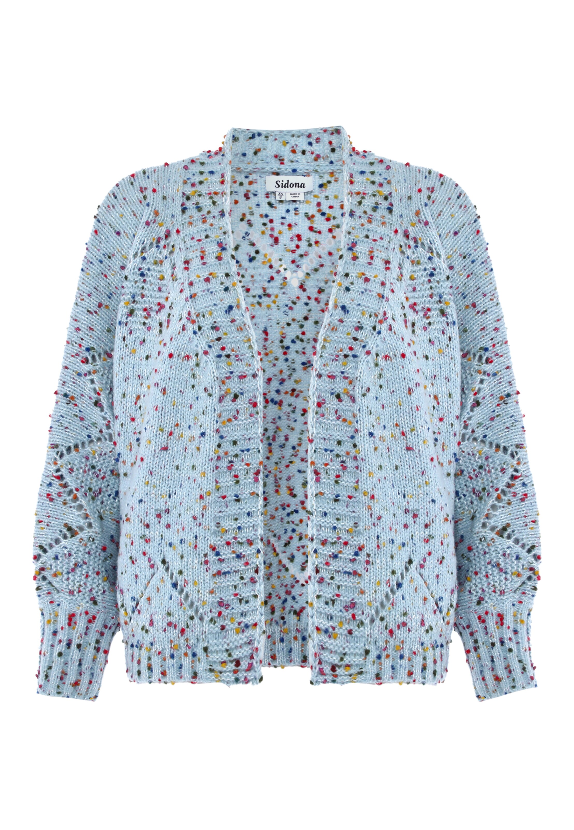 Sidona Strickjacke in Blau: Vorderseite