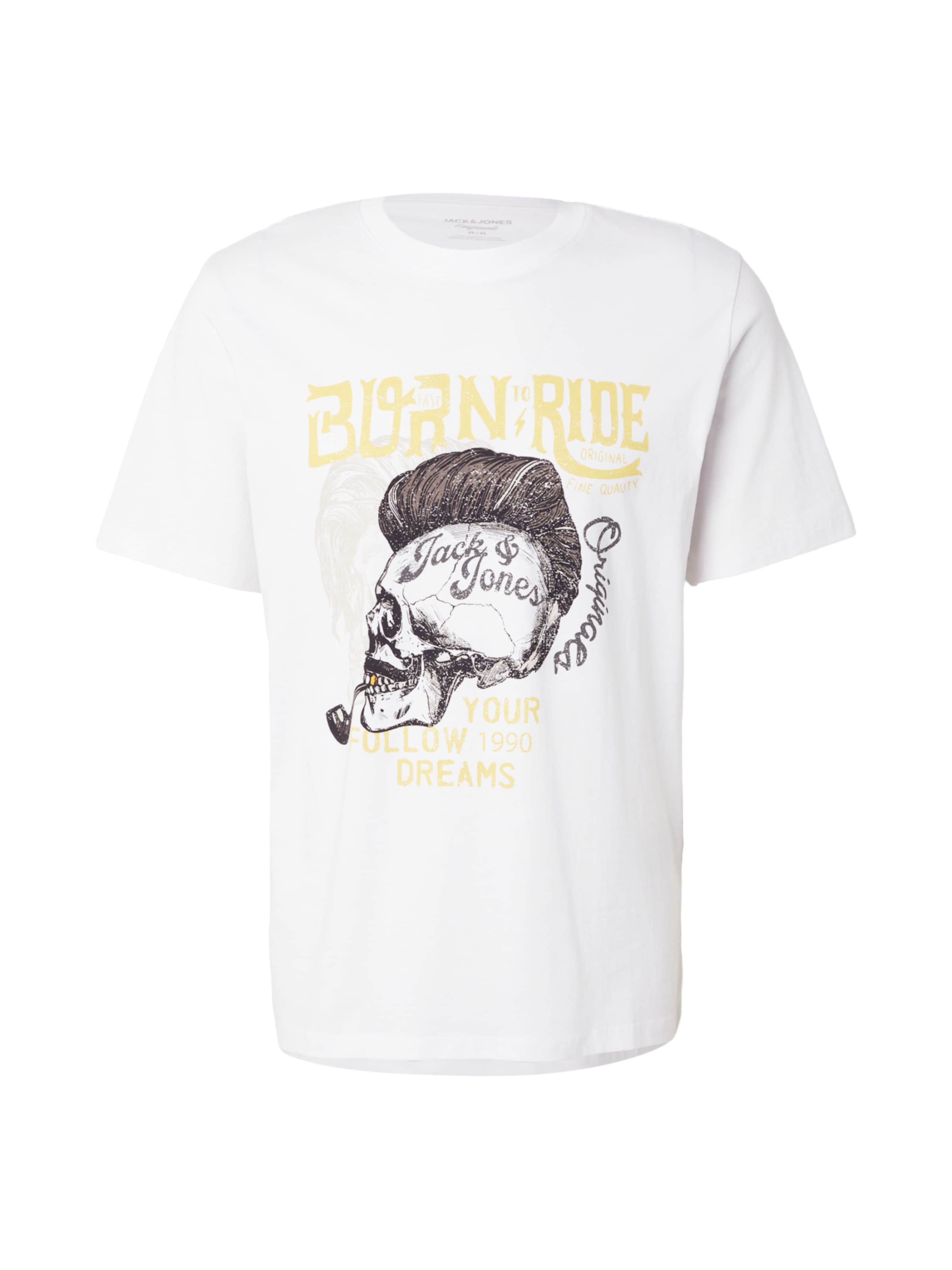 JACK & JONES Majica 'JORSHAPE' | bela barva: sprednja stran