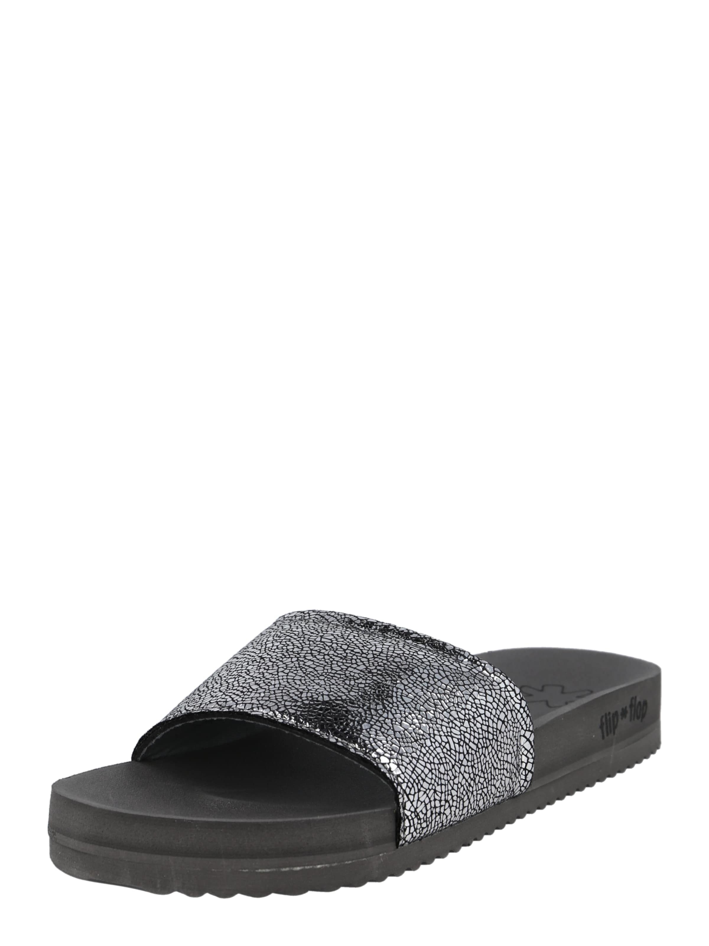 FLIP*FLOP Чехли в сребърно: отпред