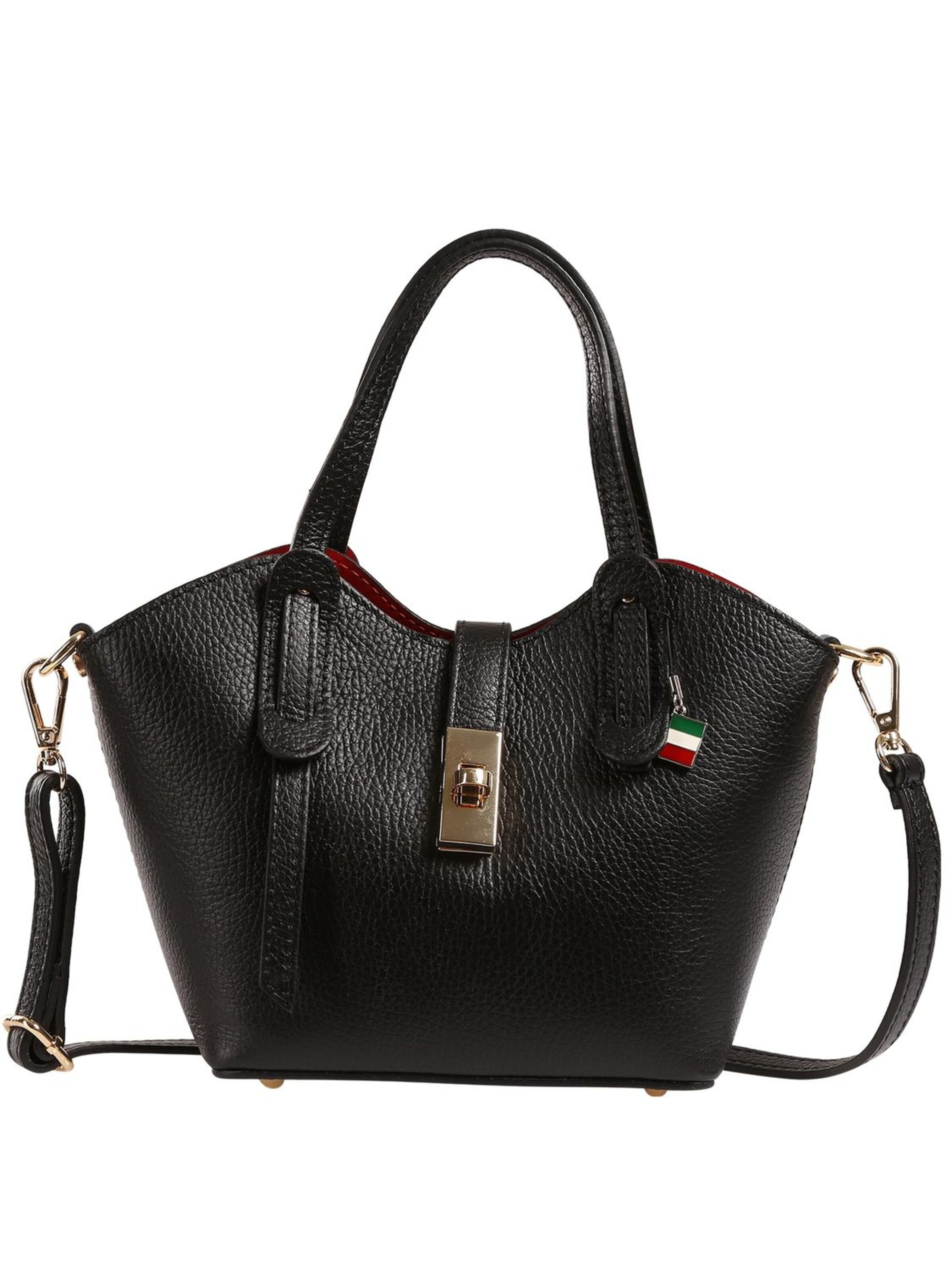 Florence Handbag in Black: front