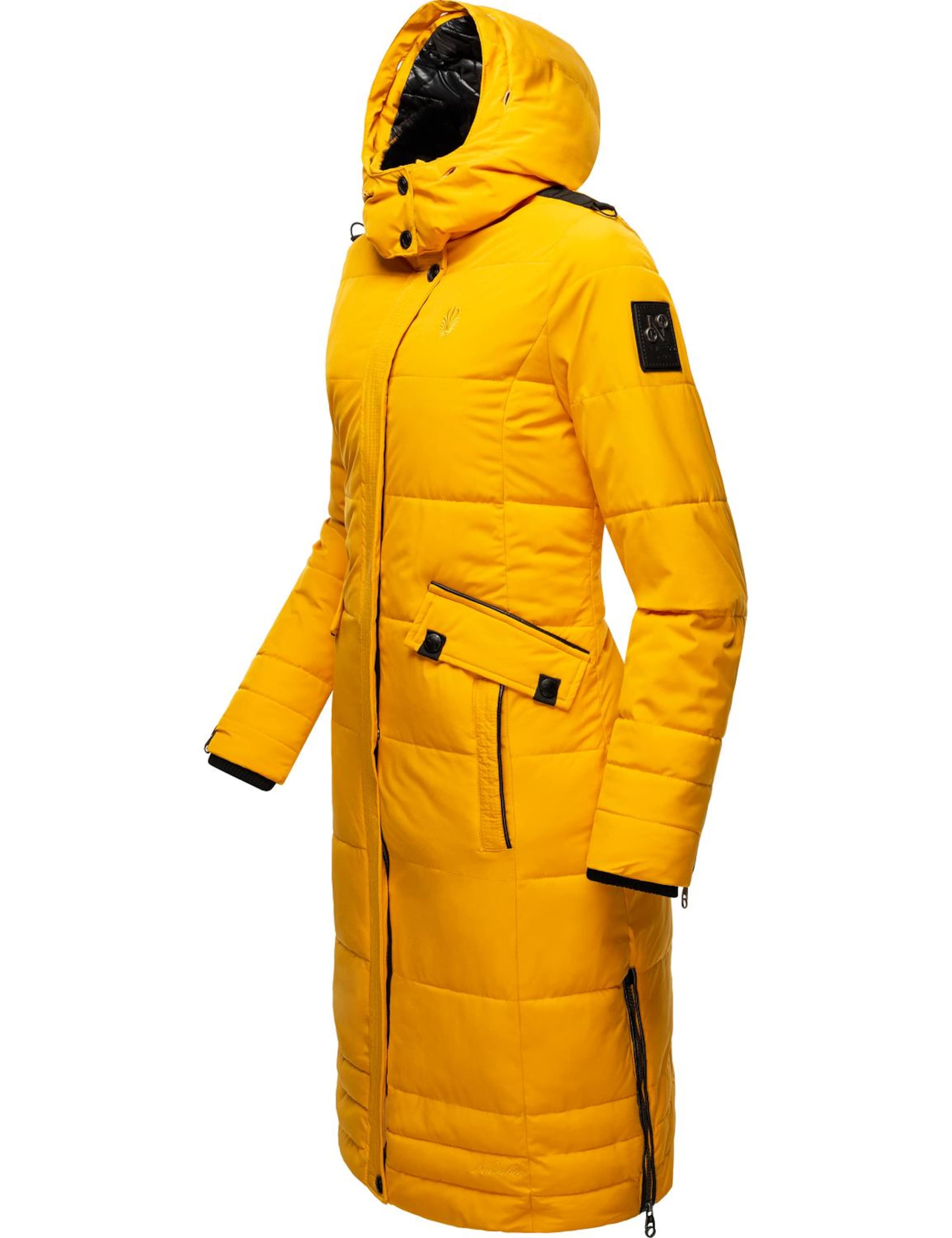 NAVAHOO Talvemantel 'Fahmiyaa', värv kollane