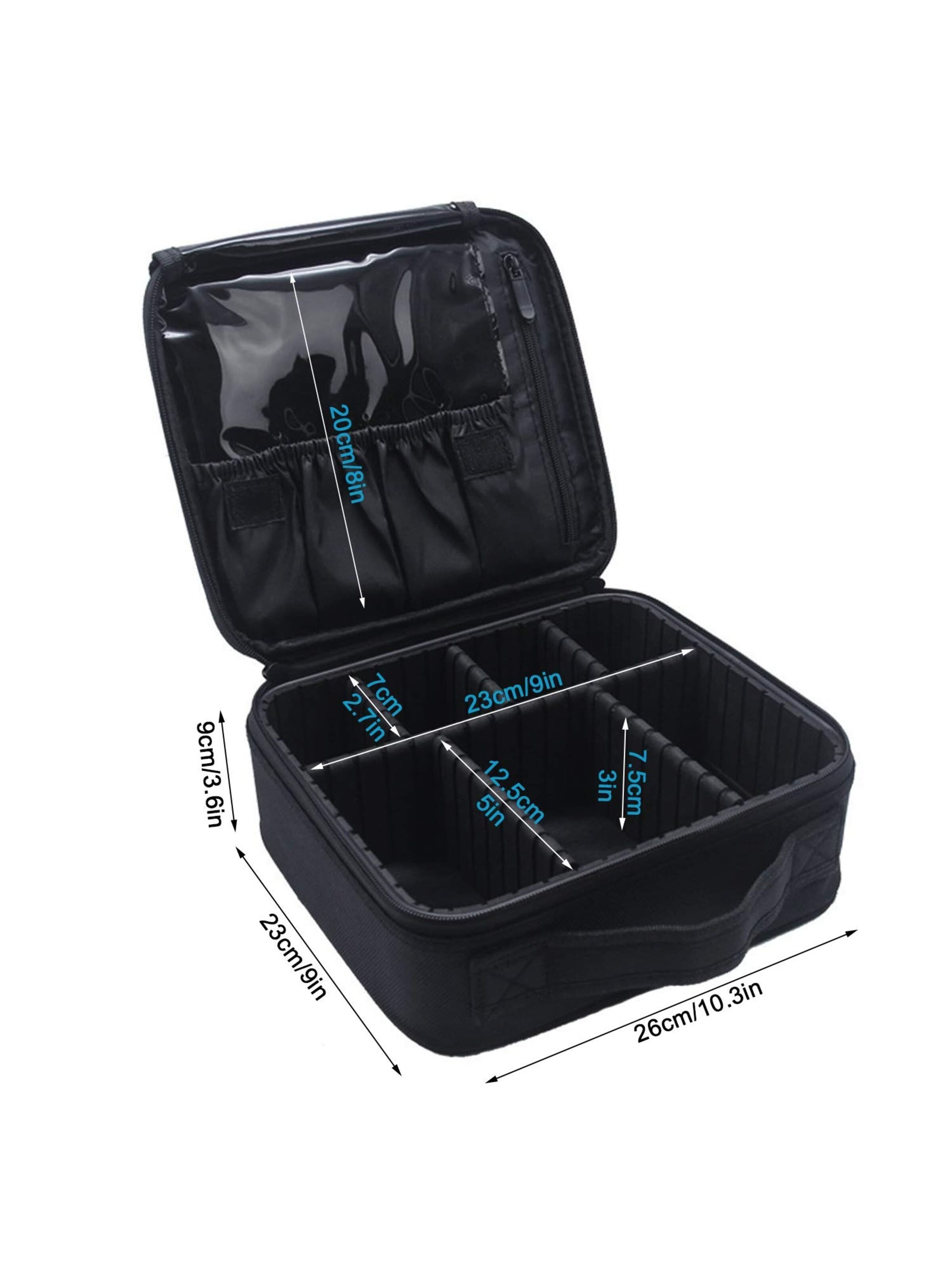 Trousse de maquillage 'Make-up-Reisetasche' UNIQ Beauty en noir